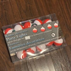 Decorative Red and White Bobber Decorative Party Lights